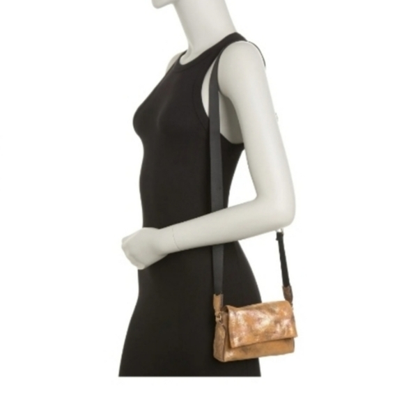 AIMEE KESTENBERG Brushed Metallic Gold Broadway Mini Crossbody - Picture 3 of 8